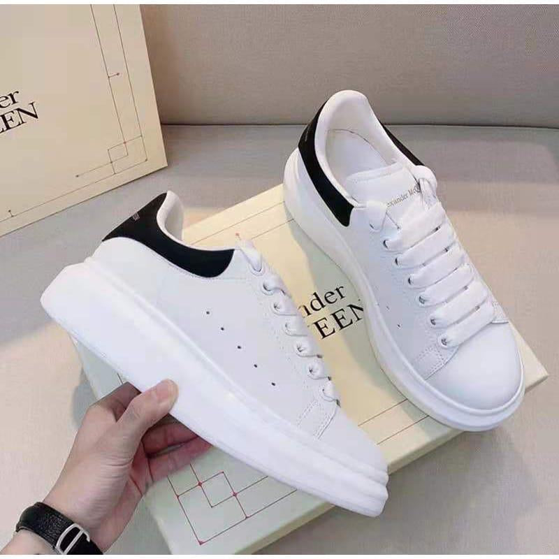 Sneakers Unisex MQ Alb cu Negru